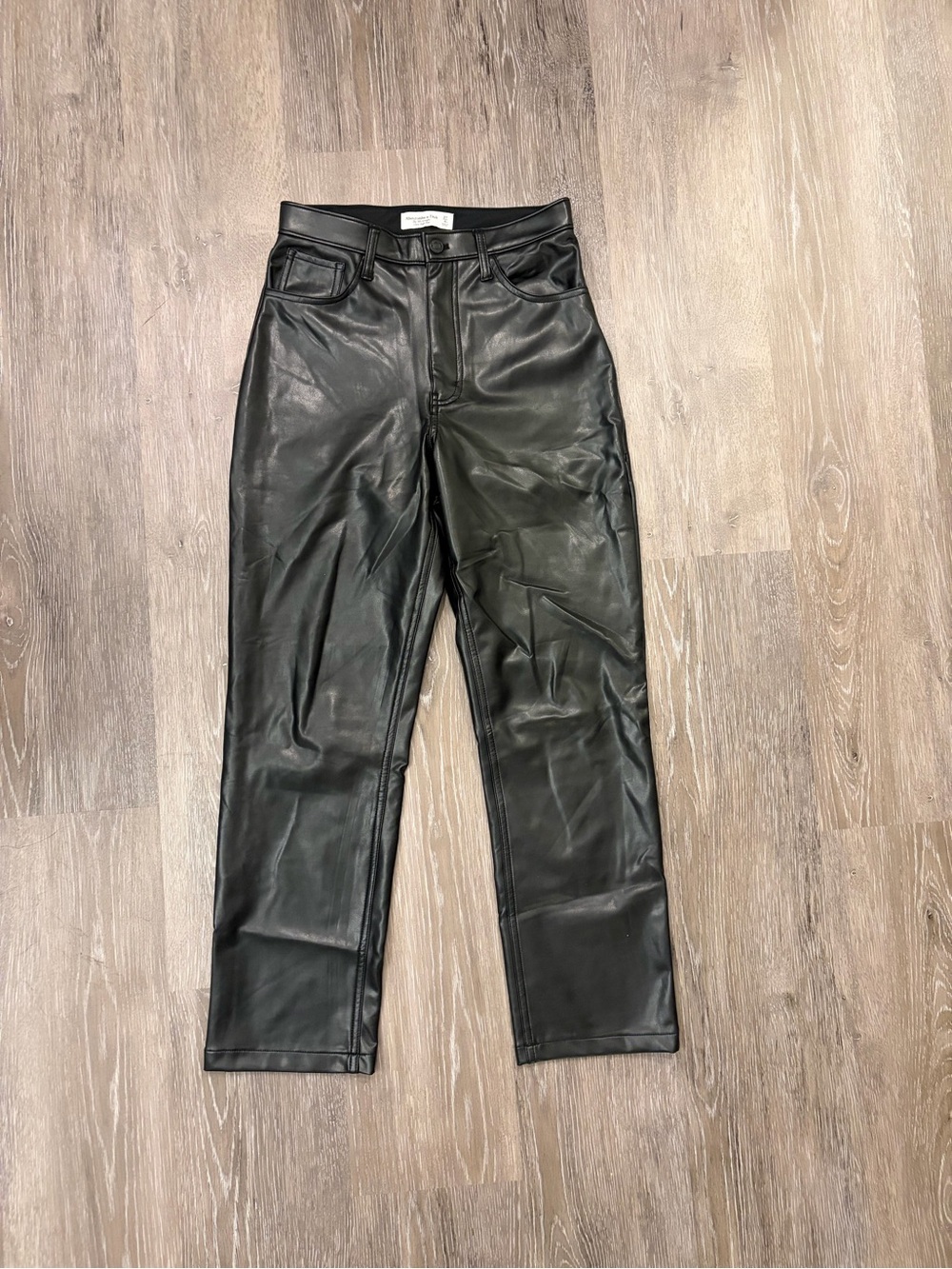 Abercrombie Black Faux Leather Women’s Jeans